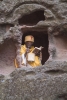 We found this monk deep in prayer in one of the caves near Bet Giorgis church