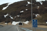 Approaching the Nordkapp tunnel