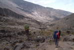 Charles, my guide, describing the route ahead, which can be seen on the right of the photo